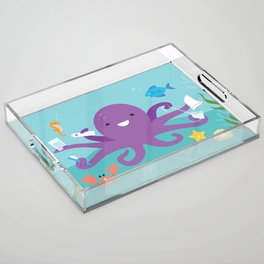 Under the Sea Octopus and Friends Acrylic Tray