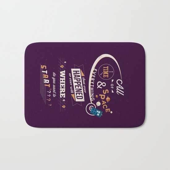 Time and Space Bath Mat