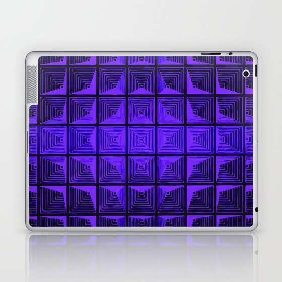 70s Ultraviolet Panton Inspired Space Age Art Laptop & iPad Skin
