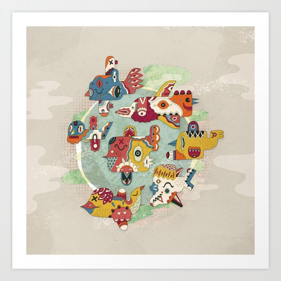 The other side of another sun Art Print