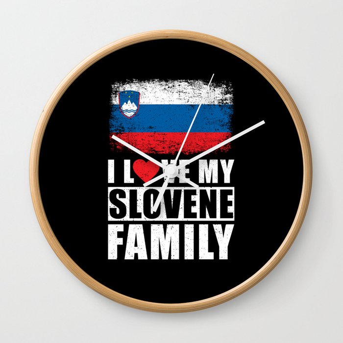 Slovene Family Wall Clock