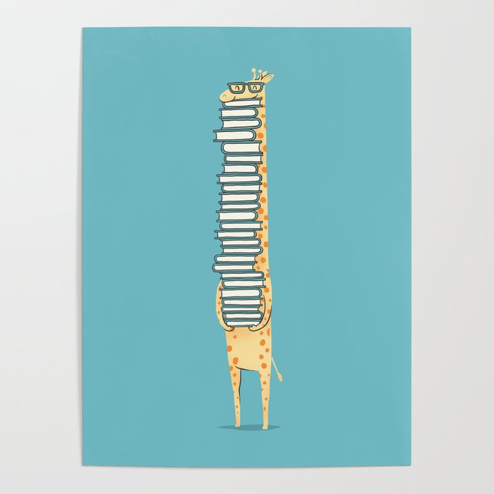 A Book Lover (blue) Poster