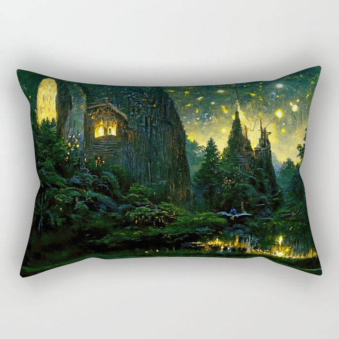City of Elves Rectangular Pillow
