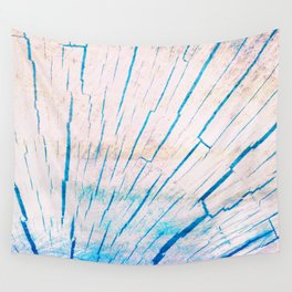 pink blue timber heartwood Wall Tapestry