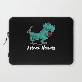 I Steal Hearts Trex Dino For Valentine's Day Laptop Sleeve