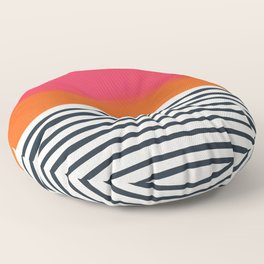 Sunset Ripples Floor Pillow