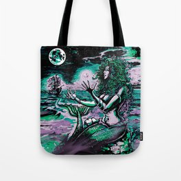 Mermaid Siren Pearl of atlantis mythology Tote Bag