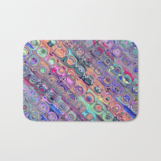 Spectral Glass Beads Bath Mat