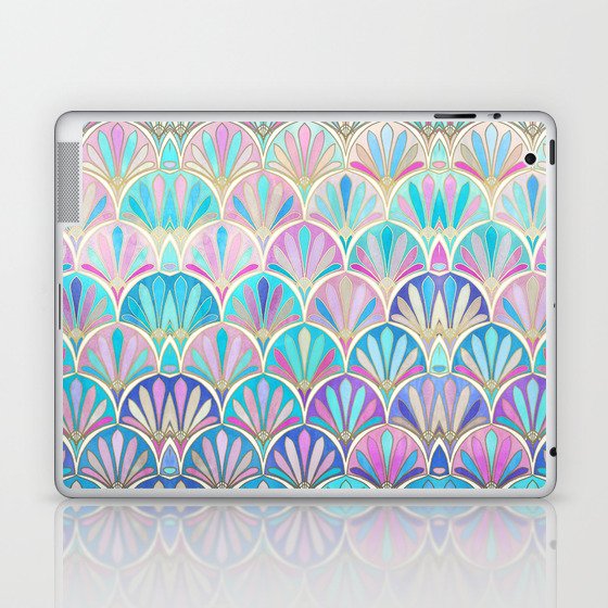 Glamorous Twenties Art Deco Pastel Pattern Laptop & iPad Skin