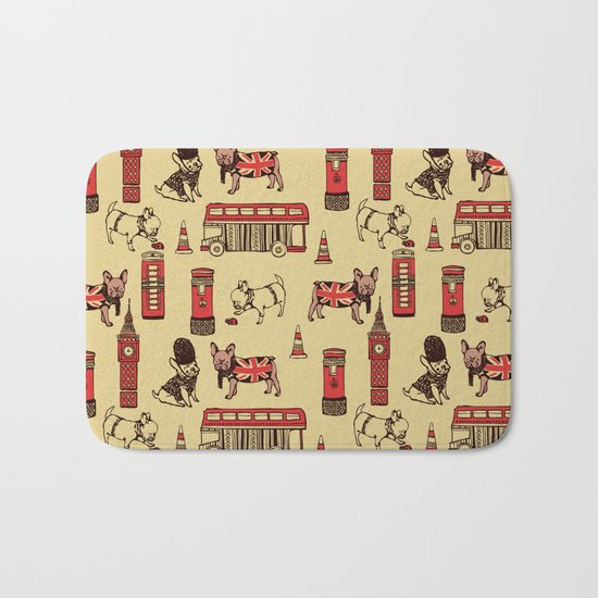 London Frenchies Bath Mat