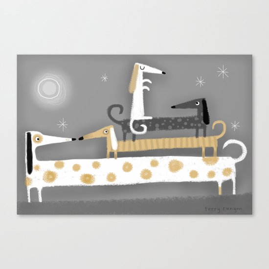 WIENER STACK Canvas Print