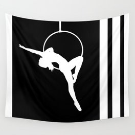 Lyra Aerialist Silhouette Wall Tapestry