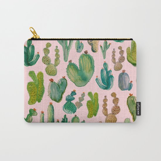Cactus Pink Carry-All Pouch
