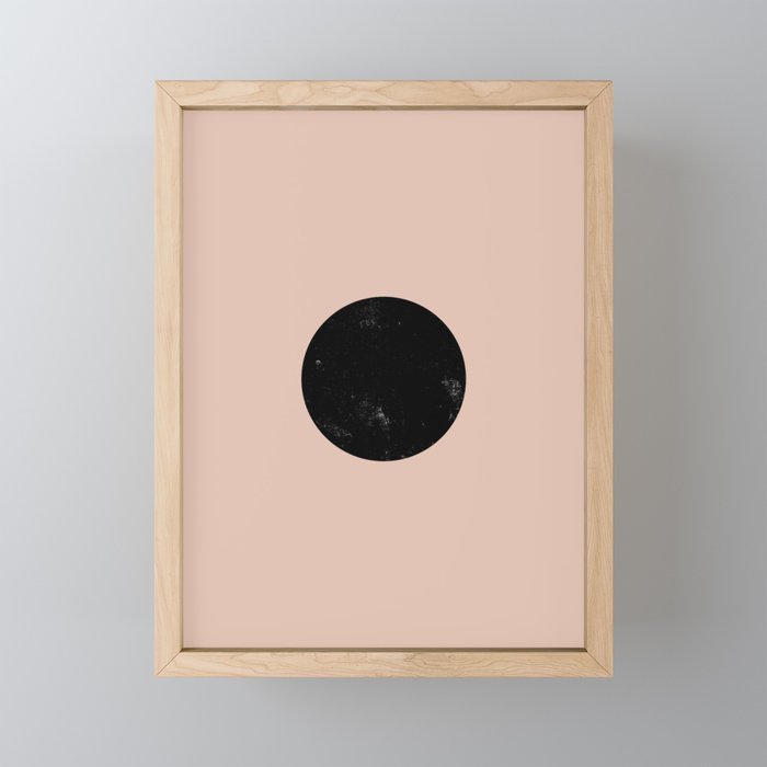 A Circle on Blush Art Framed Mini Art Print