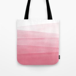 Pink Ombré Dip Dyed Watercolor Tote Bag