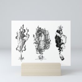 3 Demons SPOOKYDOODs Mini Art Print