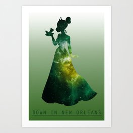 Space Princesses: Tiana Art Print