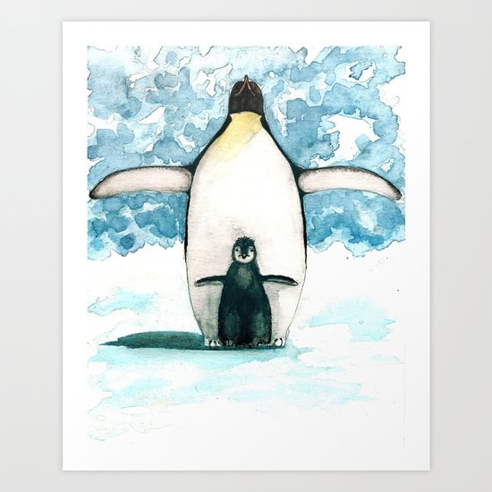 Penguins Art Print