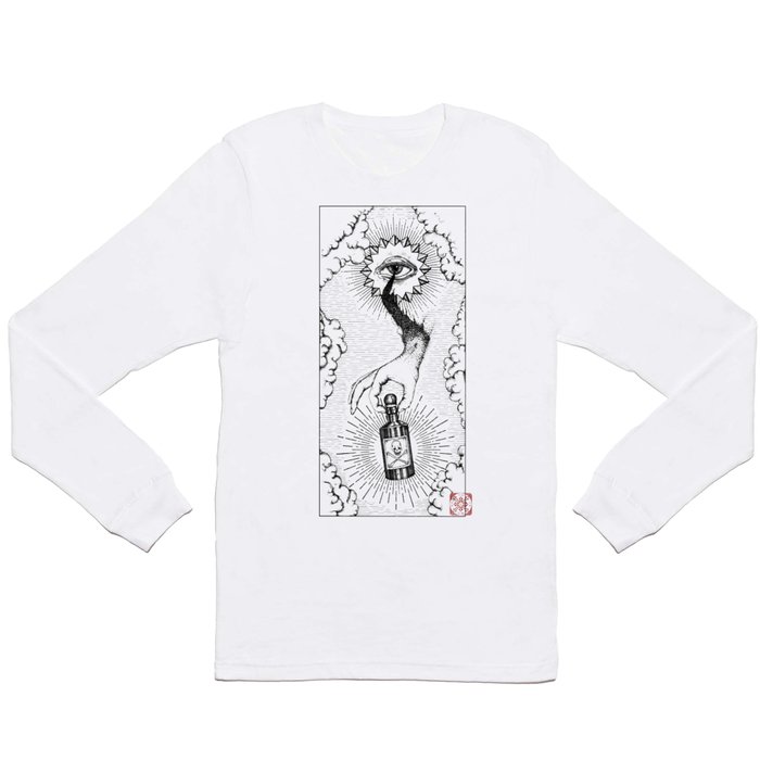 Sky god passing on the elixir of death to defeat ones enemies.  Long Sleeve T Shirt