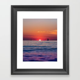 South Haven Sunset Framed Art Print