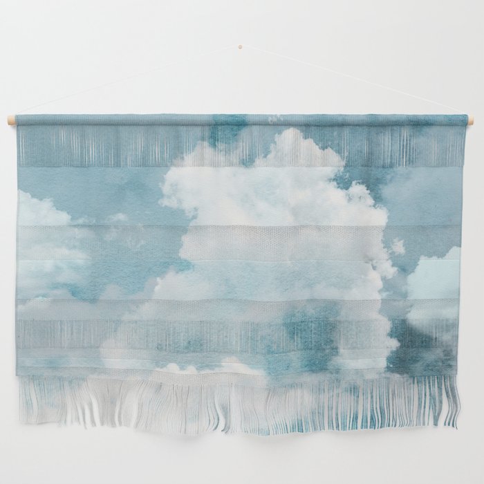 Blue Cloudy Wall Hanging
