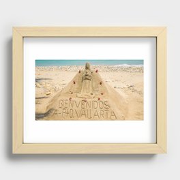 Sand Castle in Puerto Vallarta Recessed Framed Print