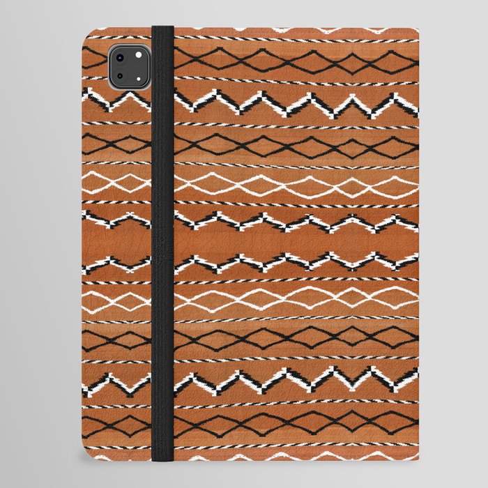 Striped Ethnic Boho Art iPad Folio Case