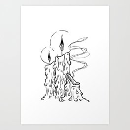 The Three Little Candles Art Print