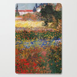 Garden in Bloom, Arles, Vincent van Gogh Cutting Board
