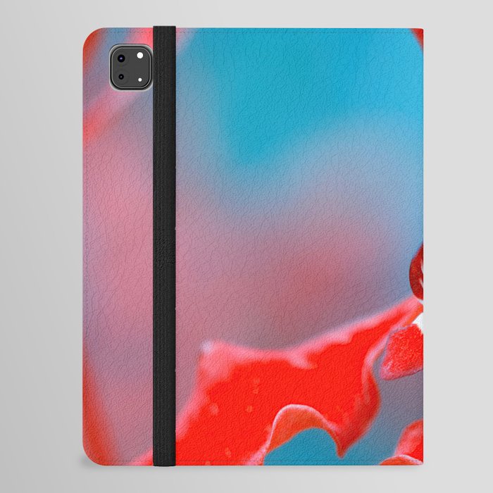Orchid In Varitone Red And Blue  iPad Folio Case