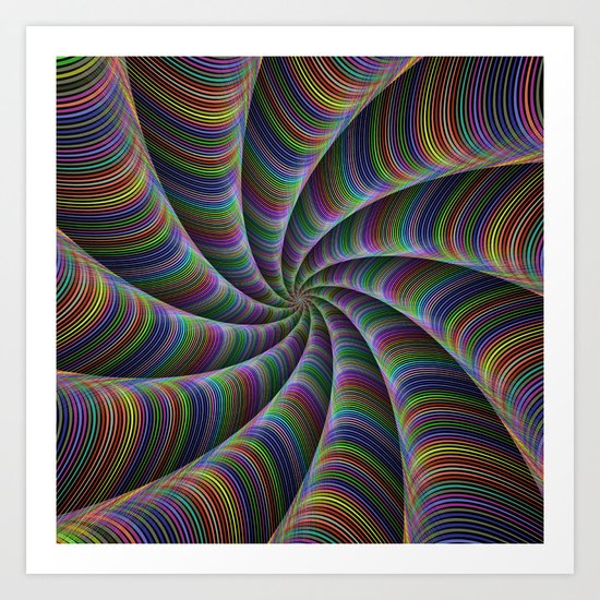 Infinite color fun Art Print