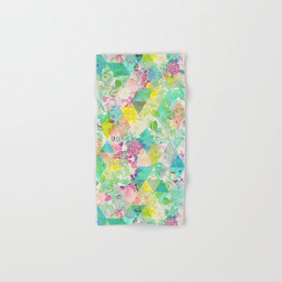 Floral triangles Hand & Bath Towel