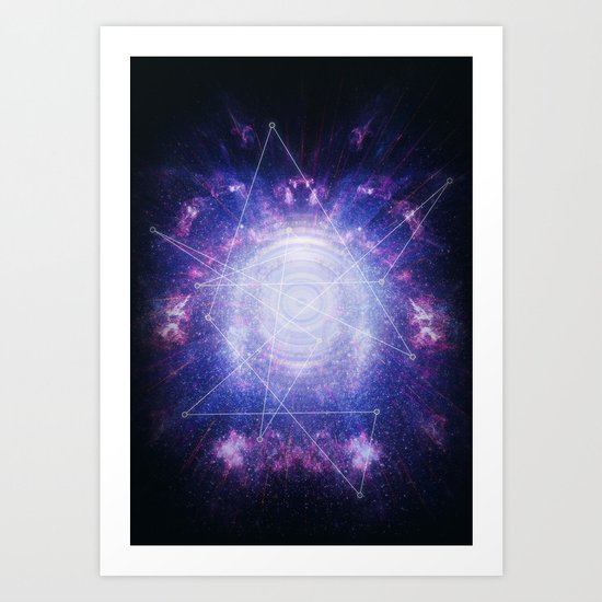 Abstract colossal space Sign! Art Print