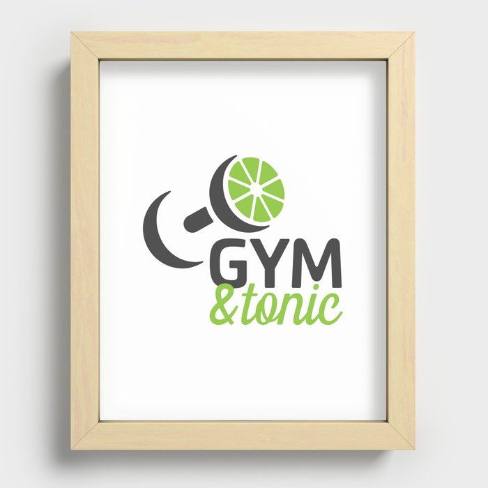 Gym & Tonic Recessed Framed Print