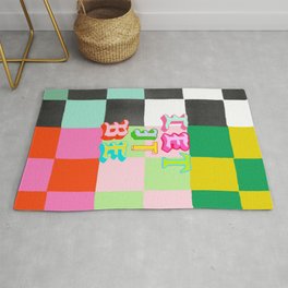 Let it Be Checker Rug