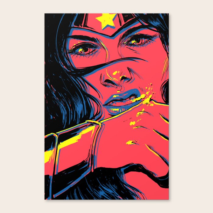 W O N D E R W O M A N Canvas Print By Katrinatk Society6