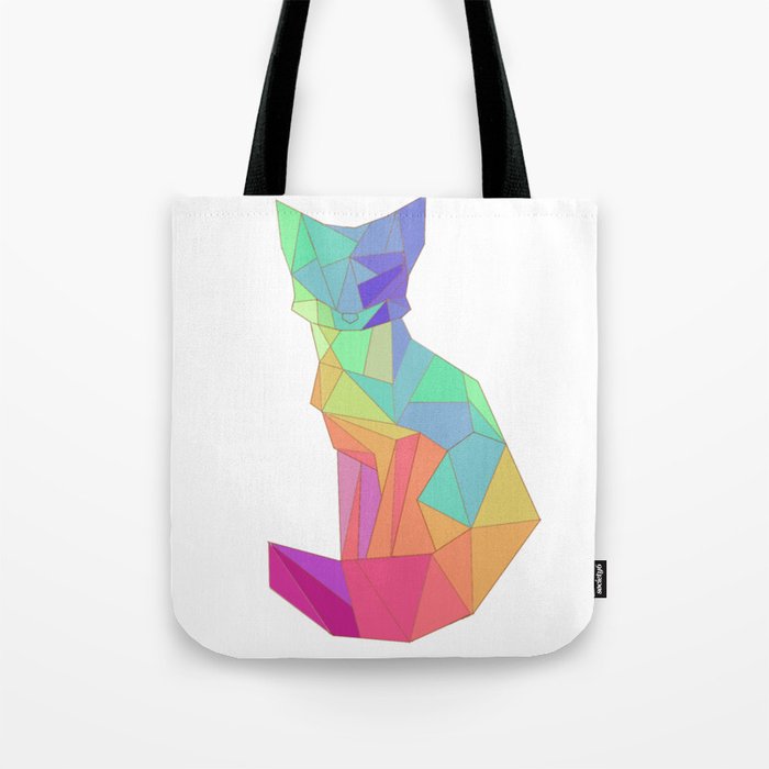 Geometric Fox Tote Bag