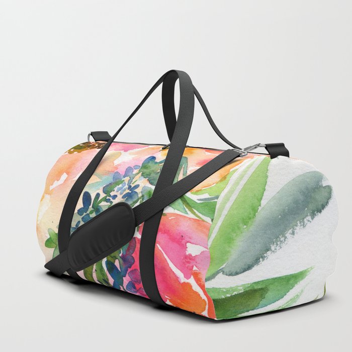 bouquet of huge peonies Duffle Bag