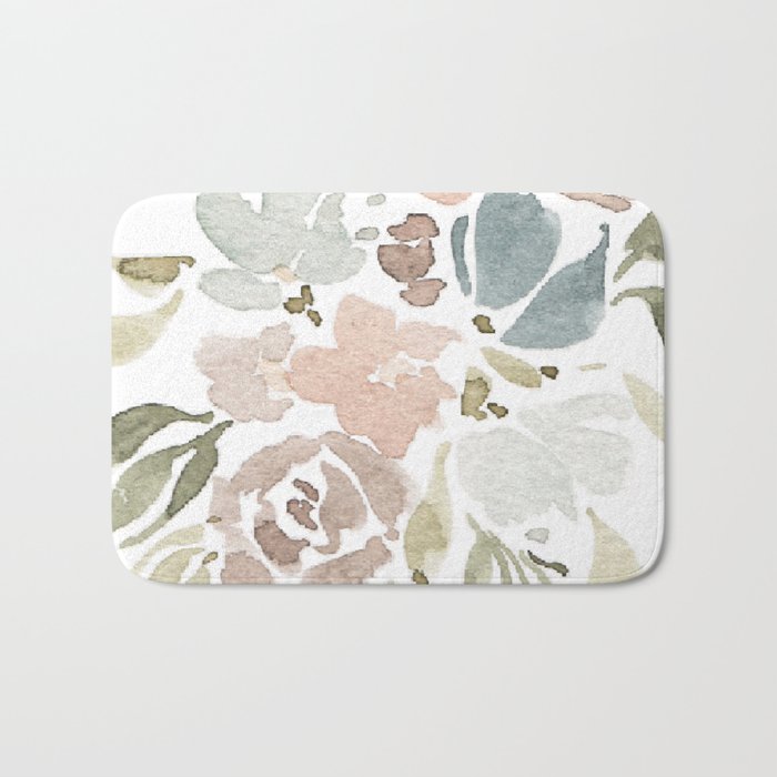 Heidi Floral Art Bath Mat