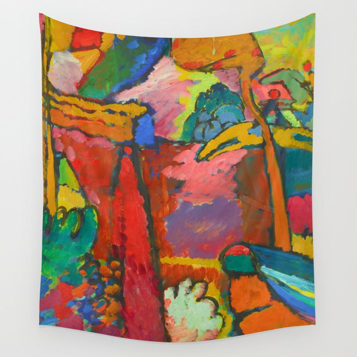 Wassily Kandinsky, New colors Wall Tapestry