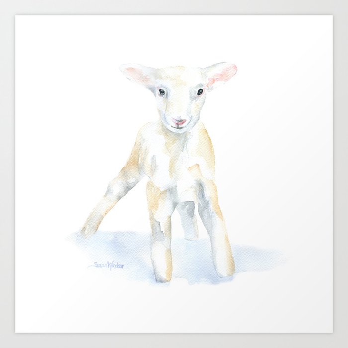 Baby Lamb Art Print