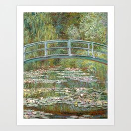 Monet - Bridge over a Pond of Water Lilies, 1899 - Painting Art Print