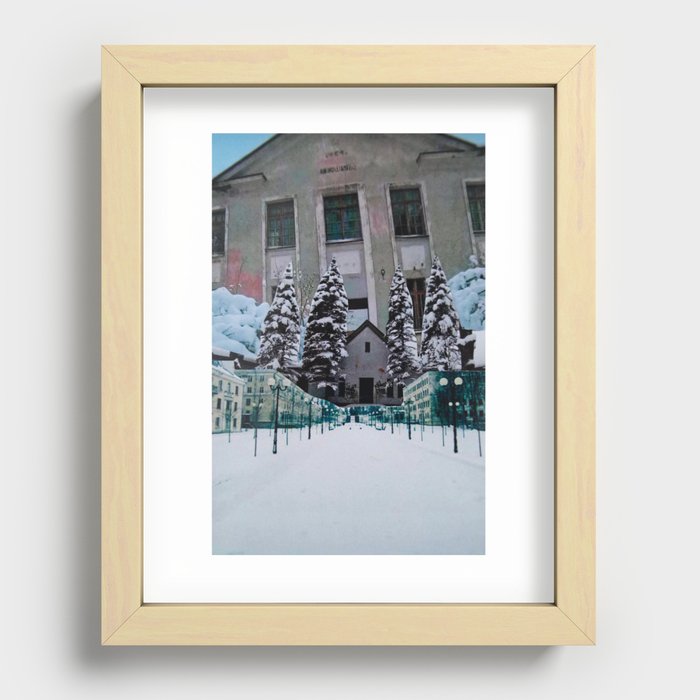 Snowscape Recessed Framed Print