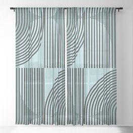 Abstraction_NEW_SUNLIGHT_MOONLIGHT_BALANCE_POP_ART_0115L Sheer Curtain