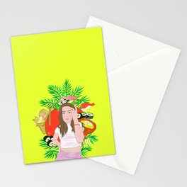 Asian food lover / Yellow Stationery Card
