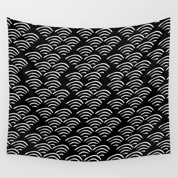 Black and hotsell white ocean tapestry