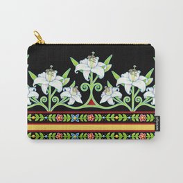 Elizabethan Lily Folkloric Stripe Carry-All Pouch