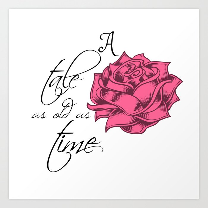 A Tale As Old As Time Art Print By Acoustica Society6