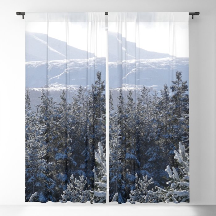 Scottish Highlands Cairngorm Mountains Winter Morning Blackout Curtain