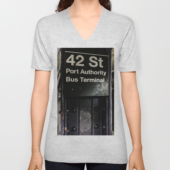 42nd street subway stop V Neck T Shirt